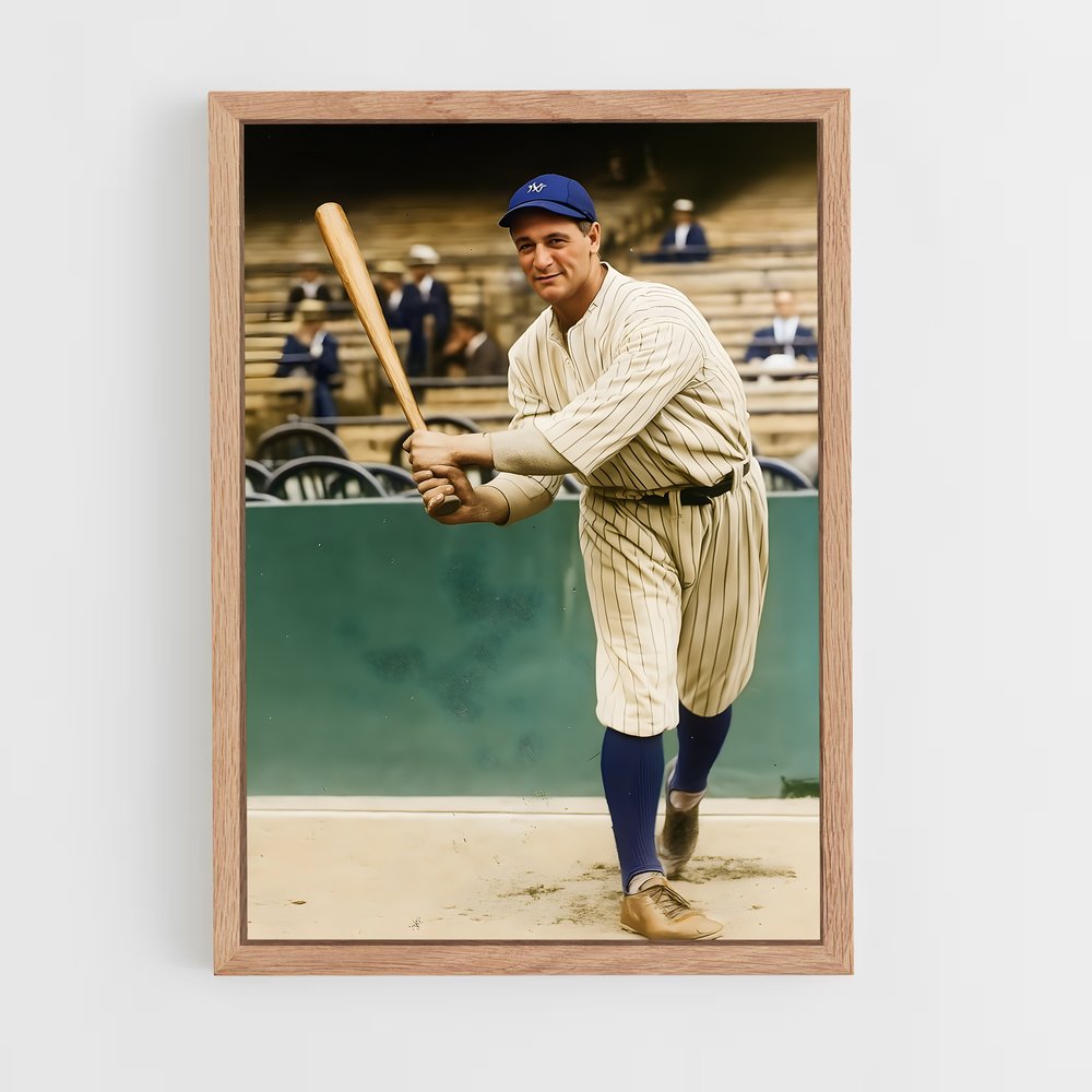 Poster Lou gehrig – affiche Baseball (vue 4)